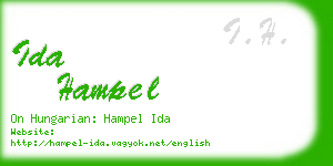 ida hampel business card